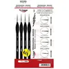 Image de Mirage Hobby, Pinceau, MIRAGE BRUSH OPTIMAL SET of NATURAL (4 x Brosse naturelle : 00, 0, 1, 2) (2 mm)