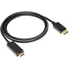 Image de Akyga DisplayPort   HDMI (1.80 m), Câble vidéo, Noir
