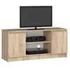 Image de Meuble TV pour salon AKORD Chêne Sonoma 120 cm 2 portes façade Chêne Sonoma 2 étagères 120x40x55 cm