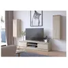 Image de Ensemble mobiler pour le salon AKORD presentoir + meuble TV Chêne Sonoma 240 cm 4 portes façade Chêne Sonoma 8 étagères 240x40x140 cm
