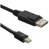 Image de Qoltec 50434 Câble DisplayPort Mini DisplayPort (1.80 m), Câble vidéo, Noir
