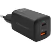 Image de Qoltec 50766 Chargeur pour appareils mobiles Ordinateur portable Console de jeu Powerbank Smartphone Smartw (65 W, 1 portion), Chargeur USB, Noir