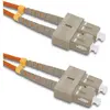 Image de Qoltec Cordon de raccordement à fibre optique SC/UPC - SC/UPC Multimode 50/125 OM2 Duplex 5 m (5 m), Câble réseau