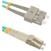 Image de Qoltec 54348 Optic Patchcord LC/UPC - SC/UPC Multimode 50/125 OM4 Duplex 1m (1 m), Câble réseau