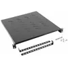 Image de Lanberg Etagère fixe 19 " Rack 1U-483x500mm noir, Armoire serveur : accessoires, Noir
