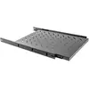 Image de Lanberg tiroir fixe 19 '1U / 465x750mm, charge maximale jusqu'à 15kg noir, Armoire serveur : accessoires, Noir