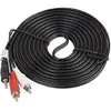 Image de Lanberg CA-MJRC-10CC-0050-BK (5 m, Câble AUX, Câbles Cinch), Câble audio
