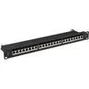 Image de Lanberg Panneau de brassage 24 ports 1U cat.7 FTP noir PPS7-1024-B, Serveur : accessoires, Noir