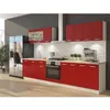 Image de ULTRA Cuisine complete avec meuble four et plan de travail inclus L 300 cm - Rouge mat
