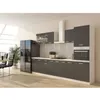 Image de ULTRA Cuisine complete avec colonne four et plan de travail inclus L 300 cm - Gris mat