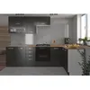 Image de LASSEN Cuisine complete dangle 240x165 cm avec plan de travail - Gris Matera