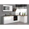Image de Cuisine complète d’angle ATLAS réversible 8 éléments Blanc mat L270 cm
