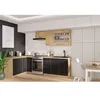 Image de Modena - Cuisine complète - 270 x 150 cm - Chêne artisan et noir mat - Plan de travail non inclus