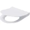 Image de Cersanit, Abattant WC, Siège WC City ovale avec dispositif d'abaissement et Quick-Release blanc