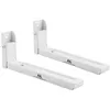 Image de Support universel pour micro-ondes Maclean avec bras télescopiques jusqu'à 30kg blanc