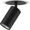 Image de Maclean, Plafonnier, Aluminium GU10 encastré, noir MCE364 B (GU10)