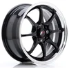 Image de Jante Alu Japan Racing Jr5 - 15 Pouces - Black Glossy Bord Poli