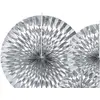 Image de Partydeco Décorations d'éventail en argent (3 pcs)