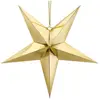 Image de Partydeco Paper star, 70cm, or (1 pkt / 1 pc.) (1 pcs)
