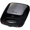 Image de Ravanson Grille-pain OP-7050 Noir Argent 1200 W, Machine à panini, Noir, Argent