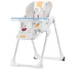 Image de Chaise haute bébé YUMMY - KINDERKRAFT - Multicolore - Réglable - Tablette amovible - Roulettes