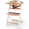 Image de Kinderkraft Chaise haute Enock, 2 en 1, Bois et Blanc