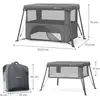 Image de KinderKraft, Lit de voyage, Cami Grey (54 x 92.50 cm)