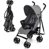 Image de KINDERKRAFT - Poussette canne TIK - 4 roues - Gris
