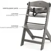 Image de KinderKraft, Chaise haute, high chair ENOCK brown (Chaise haute pour escaliers)