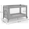 Image de KinderKraft, Lit de voyage, travel cot LEODY UP grey
