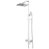 Image de Omnires, Système de douche, Fresh Duschset mit wandmontiertem Regenduschkopf, Chrom