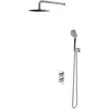 Image de Omnires, Système de douche, Y-Unterputz-Thermostat-Brausegarnitur, chrom