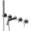 Image de Omnires, Robinetterie de salle de bains, Robinet de lavabo nickel avec technologie AIR WATER et cartouche céramique