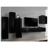 Image de Meuble tv mural design "switch iii" 330cm noir