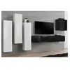 Image de Meuble tv mural design "switch iii" 330cm blanc & noir