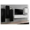 Image de Meuble tv mural design "switch iii" 330cm noir & blanc