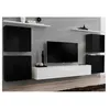 Image de Meuble tv mural design "switch iv" 320cm noir & blanc