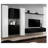 Image de Meuble tv mural design "switch vi" 330cm blanc & noir