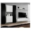 Image de Meuble tv mural design "switch vi" 330cm noir & blanc