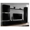 Image de Meuble tv mural design "switch viii" 280cm noir