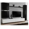 Image de Meuble tv mural design "switch viii" 280cm noir & blanc