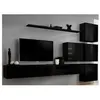 Image de Meuble tv mural design "switch ix" 310cm noir