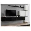 Image de Meuble tv mural design "switch ix" 310cm noir & blanc