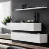 Image de Lot de 2 Bancs Muraux & Étagère Switch SBII 130cm Blanc