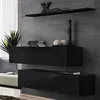 Image de Lot de 2 Bancs Muraux & Étagère "Switch SBII" 130cm Noir