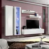 Image de Meuble tv mural design "fly iv" 260cm blanc
