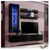 Image de Meuble tv mural design "fly ii" 170cm noir