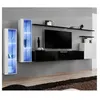Image de Meuble tv mural design "switch xi" 330cm noir & blanc