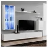 Image de Meuble tv mural design "switch xii" 270cm blanc