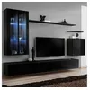 Image de Meuble tv mural design "switch xii" 270cm noir